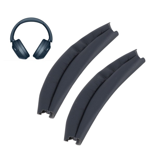 2PCS Replacement Headband Pad with Protein Leather, High Elasticity Cushion