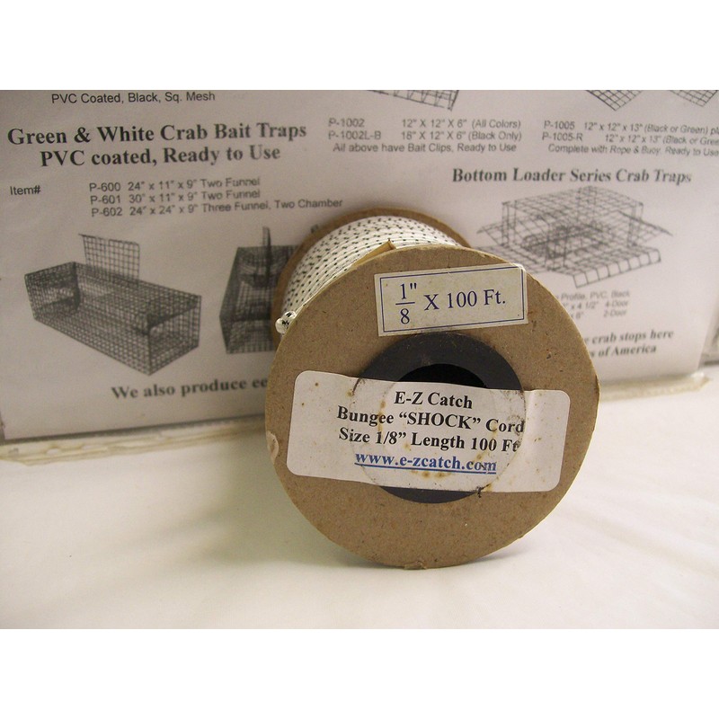 E-Z Catch Bungee Shock Cord 1/8" on 100 Foot Spool