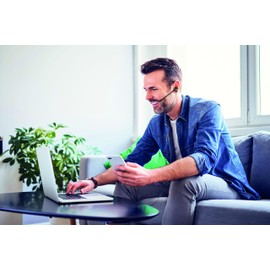 Cellularline Wired Earphones In-Ear (3.5mm Jack/Black) Stereo Mini Plug Earphones (With Remote Control/Microphone/Calls/Music) AUDISTINCTK