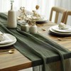 PATIKIL 14 Ft Cheesecloth Table Runner Rustic Gauze Terracotta Cheese
