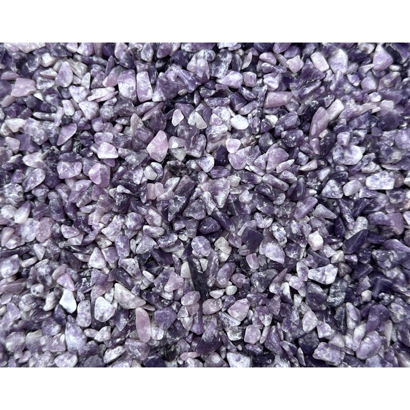 Lepidolite Chips – Natural Mini Lepidolite Stones, Crushed Undrilled Lepidolite,