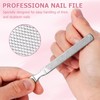 Long Steel Nail Files, Dual-Ended Toenail Lifter for Onychomycosis, Ingrown