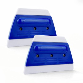 Umaki Paquete de 2 raspadores de vinilo de goma para envolver vinilo, película de tinte para ventanas, gráficos, instalación de PPF, pequeña herramienta de escobilla para puerta de cristal, 5 x 3.4 pulgadas