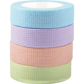 15 Cintas de Extensión De Pestañas de Micropore,Papel,Cinta de tela de pestañas producto transpirable de micropore, herramienta de pestañas, colores