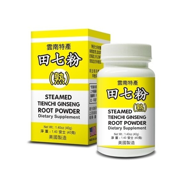 Steamed Tienchi Ginseng Root Powder Supplement Helps Circulation Made In USA