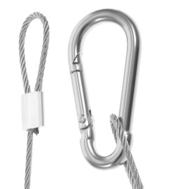 6 Piezas Cable De Seguridad Con Hebilla,Lanyard De Alambre Para Iluminación De Escenario,Cerraduras Cordón De Seguridad De Acero,Cables Carpintero De Alambre