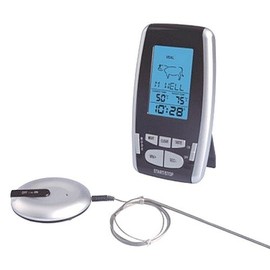 Exclusive ET934 Wireless Roasting Thermometer with Timer, Radio Transmission, Many Core Temperatures Stored Symbol Display, 3-Piece Set