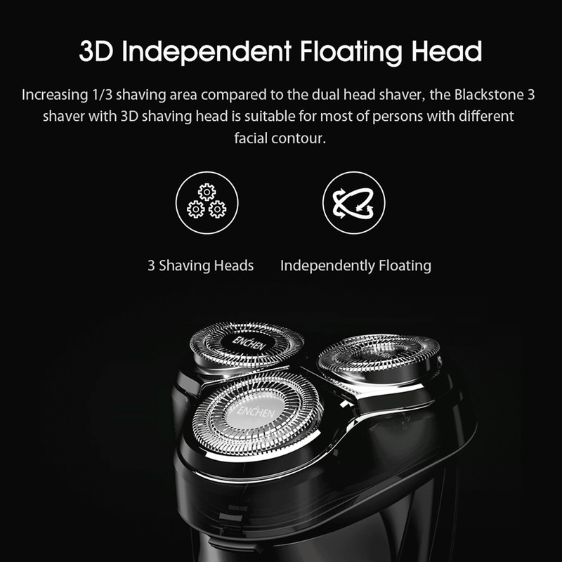 ENCHEN Blackstone3 Replacement Shaver Head Detachable Washable Electric Razer Head