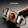 CIGARLOONG Cigar Cutter Stainless Steel Bronze Engraved Double Cut Blade