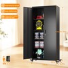 SUXXAN Metal Garage Storage Cabinet with Wheels, 73'' Steel Cabinets