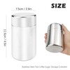ZJIVQO Tea Tin Canister, Storage Cup, Stainless Steel Storage Container