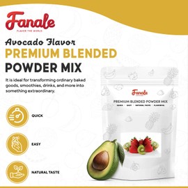 Fanale Premium Avocado Bubble Tea Flavoring Powder for Boba Tea| Perfect for Baking, Smoothies, Desserts and Drinks | Instant Boba Bubble Tea Powder for Milk Tea - 2.2 Pounds (Pack of 1)