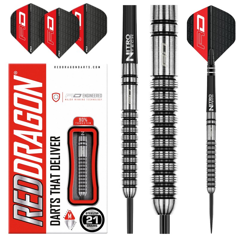 RED DRAGON Gian Van Veen 21 Gram Premium Tungsten Darts