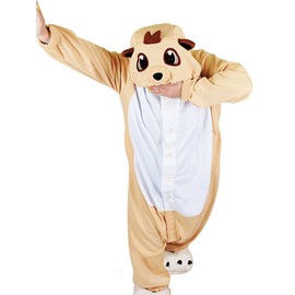 Lifeye Adult Meerkat Pajamas Animal Cosplay Costume Yellow