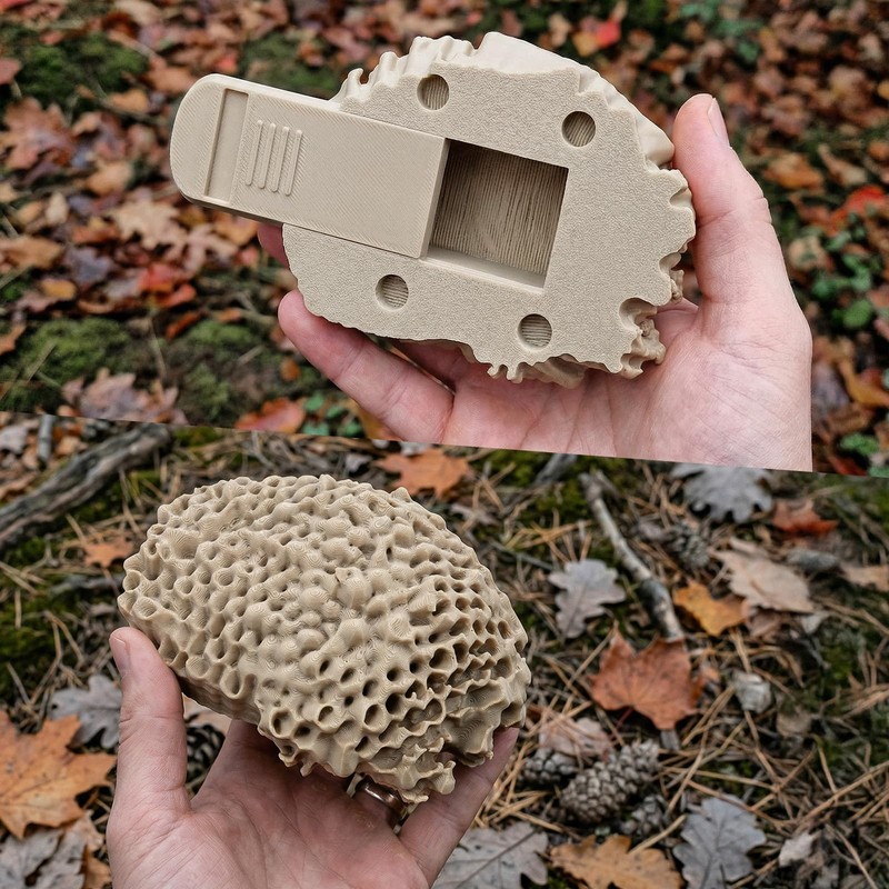 Realistic Wasp Nest Geocache Container with Magnet, Hidden Outdoor Cache