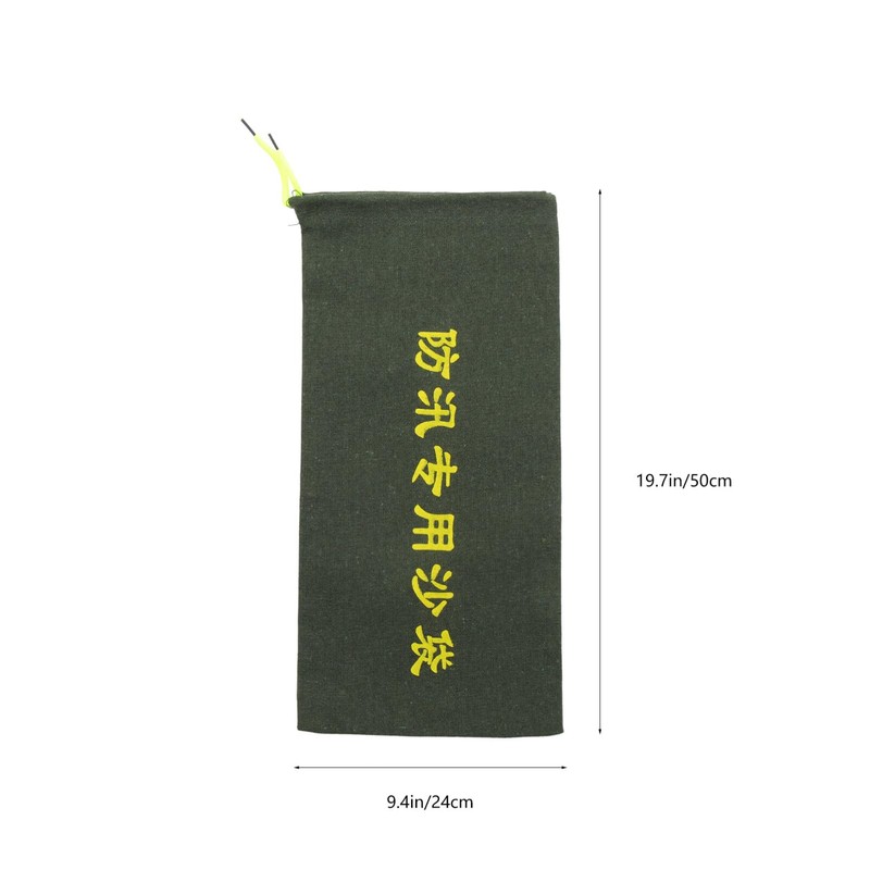 Tofficu 3pcs Flood Barriers for Doors Wear-Resistant Canvas Sandbags for
