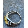 Men's Christian Ring - Solid 925 Sterling Silver & 14k