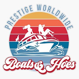 boats and hoes shirt step brothers Bumper Sticker Vinyl Decal 5 inches