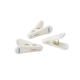 フレディレック(Freddy Leck) ‎ランドリーピンチ12P FL-103 ホワイト 全長6cm 洗濯ばさみ 洗濯バサミ 軽量 軽い ランドリー おしゃれ 12個入り