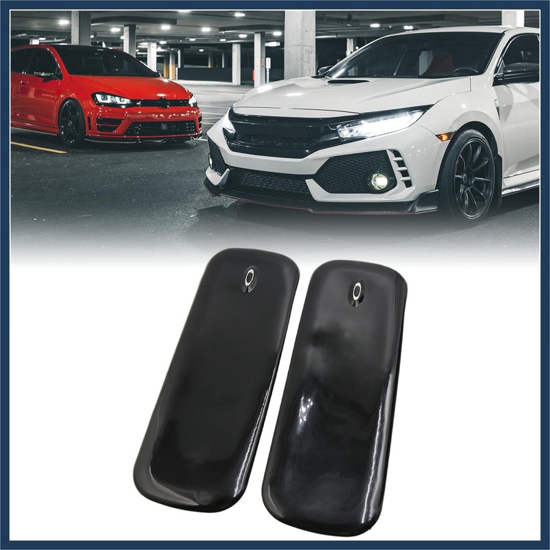 INFINAUTO 2 Pcs Black Rubber Car Front Rear Bumper Protector