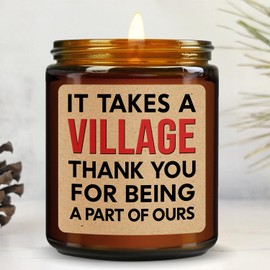 ZAGKOO Thank You Gifts for Women, Teacher Appreciation Gifts, Appreciation Gift for Coworker Daycare Provider Nanny Babysitter Caregiver, Birthday Holiday Christmas Farewell Gift - Soy Wax Candle 7oz