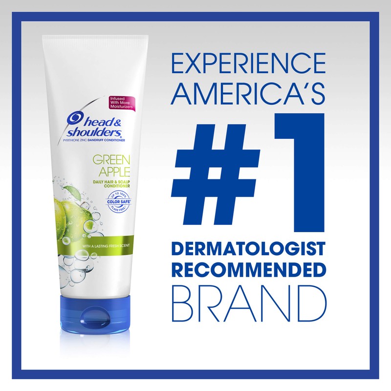 Head and Shoulders Green Apple Conditioner 10.9 Fl Oz(Packaging May