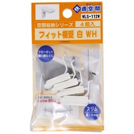 Wake Industry Fit Shelf Bracket, White, Storage Shelf, Walls, Interior, WLS-112W, Set of 4