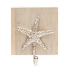Beachcombers Mango Wood Nautical Wall Hook. 5.5-inch Length, Wall Hanging