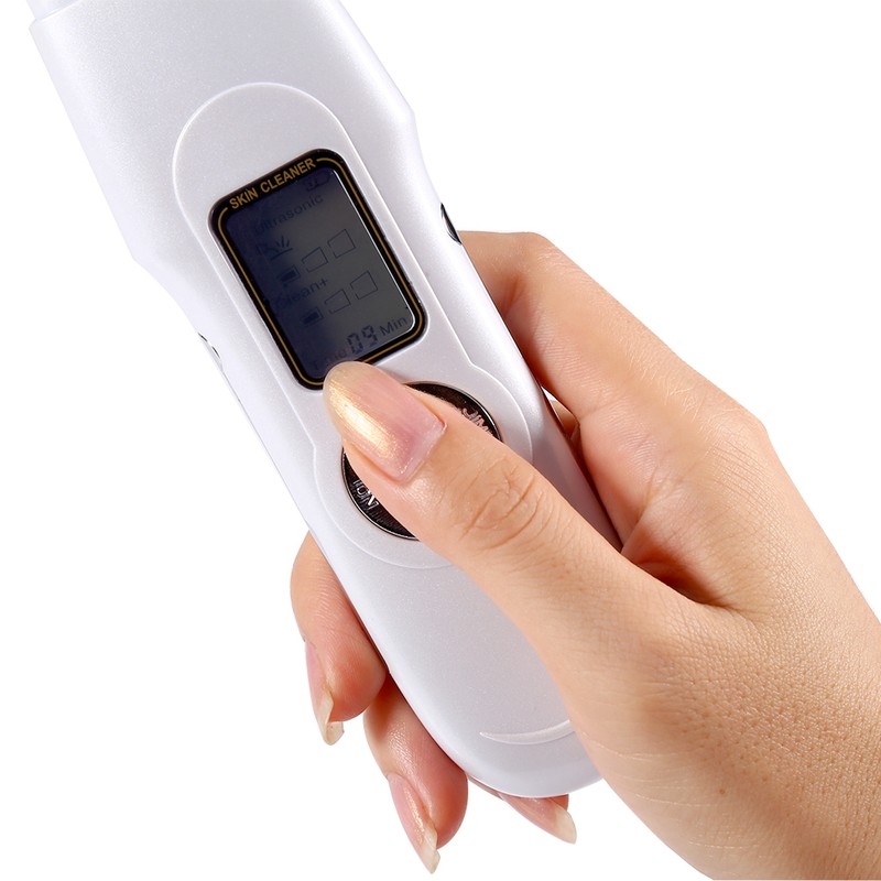 Rechargeable Ultrasonic Facial Skin Pore Clean Scrubber Exfoliator Beauty Machine