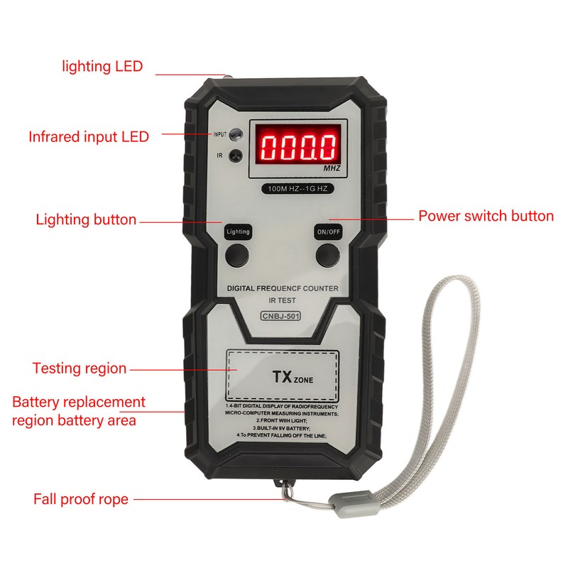 Remote Keys Infrared Frequency Tester 100M HZ to 1G HZ