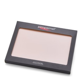 Portmeirion Flossy Collection Placemats, Millenial Pink | Set of 4 | Heat Resistant Mats | CorkBacked Board | Hard Placemat Set for Dining Table | Measures 15.7 x 11.7