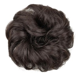 Messy Bun Hair Piece 1 Pcs Synthetic Hair Chignons Scrunchies Curly Fluffy Hair Buns for Women Donut Updo Ponytail Hair Pieces Bun
