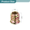 sourcing map 30Pcs Threaded Inserts, 5/16"-18x19/32" Zinc Alloy Hex Socket
