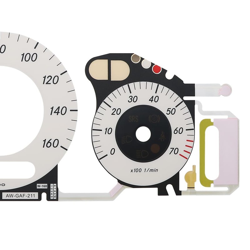 BENET Gauge Face Overlay with EL Cold Light Instrument Panel