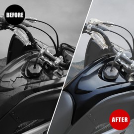 XATVXUTV Gas Tank Cover for Yamaha Raptor 700 13-25, Plastic Tank Cap Cover Guard Black Gas Tank Protector for Yamaha Raptor 700 700R 2013-2025 Accessories, Replace OEM #1PE-F171A-00-00, 1PC