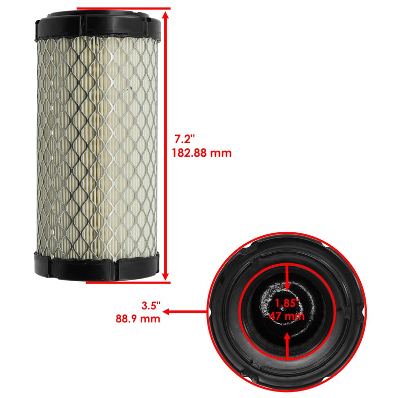 Caltric Air Filter Compatible with Kawasaki Mule Mule Pro-Fxt Kaf820