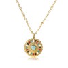 Made by Nami Women's Gold Necklace with Mandala Pendant and