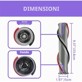 V11 Spazzola Ricambio Accessorio Compatibile con Dyson V11, Scrollbar di Ricambio per Dyson V11 Absolute V11 Animal SV14 Aspirapolvere, Parti di Ricambio per Rullino Spazzola Modelli Numero di Parte