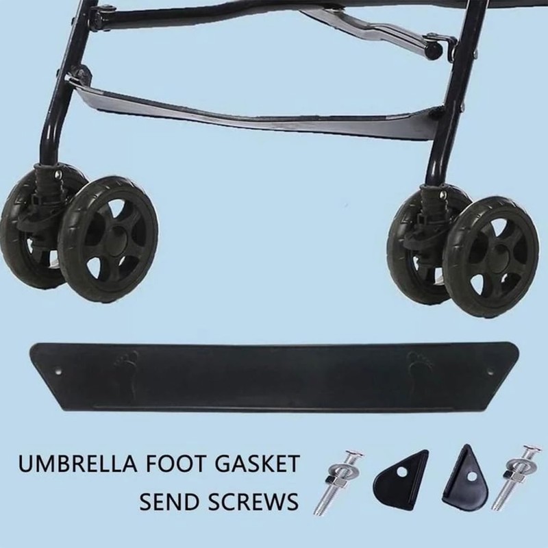 Black Stroller Footrest Replacement Adjustable Stroller Extension Footboard Strollers and