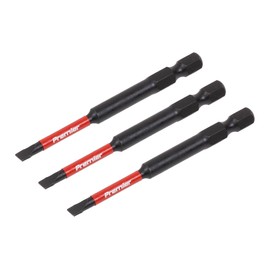 Sealey AK8251 3pc 75mm Slotted 4.5mm Impact Power Tool Bit Set