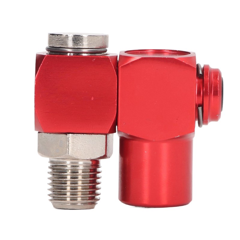 4Pcs 360 Degree Air Hose Connector 1/4in NPT Thread Industrial