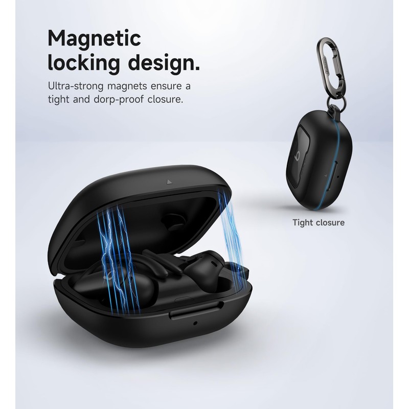 SURITCH for Beats Powerbeats Pro 2 Case Cover, Magnetic Locking