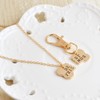 Meiligo® Fashion 2 Pcs Couples Alloy Dog Bone Necklace Key