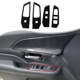 Window Lift Switch Panel Compatible with Toyota Grand Highlander 2024 2025 Accessories, Window Lift Switch Cover Interior Button Trim (Piano Black)