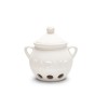 Fox Run Ceramic Garlic Keeper White Food Storage Container with