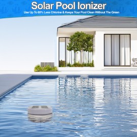 Solar Pool Ionizer w Copper & Steel Anode - Pool Water Cleaner Swimming Pools