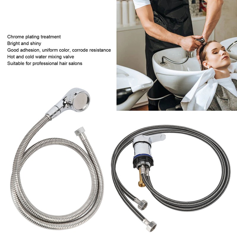 Shampoo Bowl Faucet 100cm Pipe 120cm Soft Hose Shampoo Bed