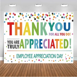 CHAIYA 7X5FT Thank You for All You Do Backdrop Congratulations Graduates Background Be Thankful to The Teacher Doctor Staff Decoration Banner Prom Backdrop for Senior Year Party