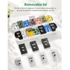 7 Day Pill Organiser with Magnetic Closure & Removable Lids