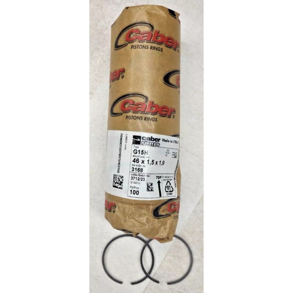 CABER PISTON RINGS 46mm x1.5 FITS HUSQVARNA 555 556 560xp